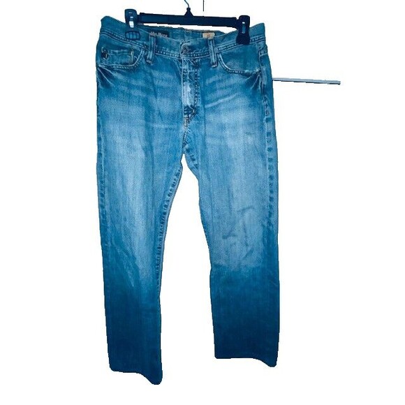 Vintage Adriano Goldschmied AG Jeans 32x32 The Hero Relaxed Straight Light Wash - Picture 1 of 16